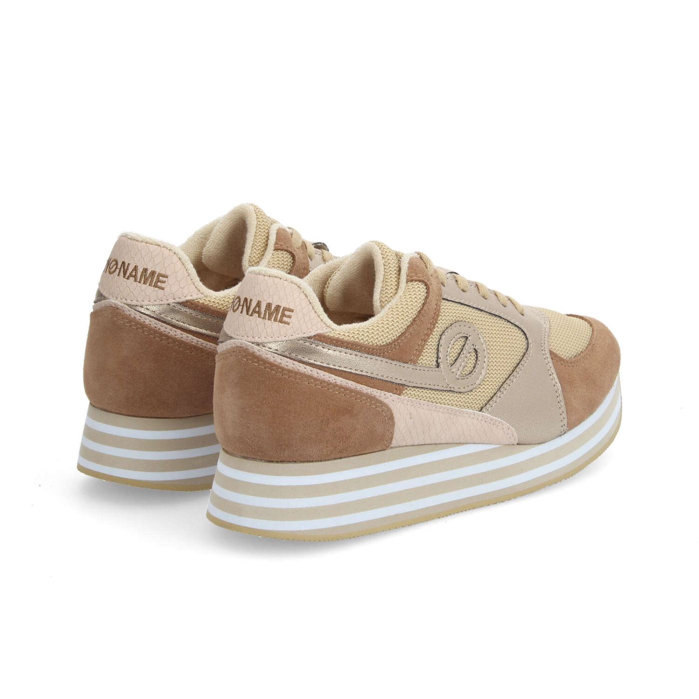 PARKO JOGGER W - KNIT/SUEDE/GLOW - BEIGE/NOISETTE/OR